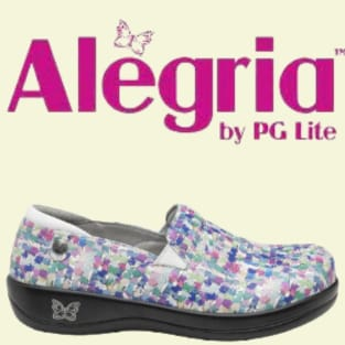 Alegria shoes with logo at brandysshoes