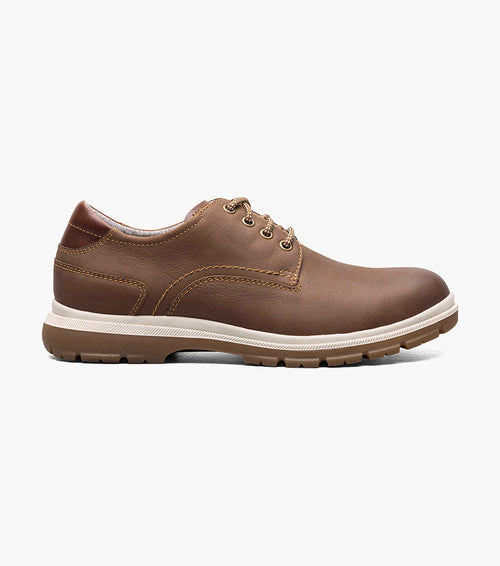 LOOKOUT P.TOE OXF BR | FLORSHEIM MEN'S LOOKOUT PLAIN TOE OXFORD-Brandy