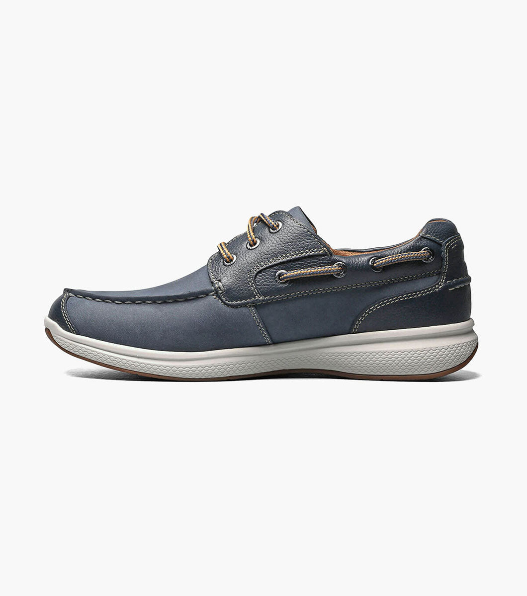 GREAT LAKE INDIGO | Florsheim Mens Great Lakes Moc Toe Oxford-Brandy