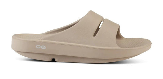 oofos men's ooahh nomad slide beige