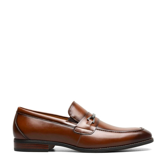 stacy adams men's novak loafer cognac