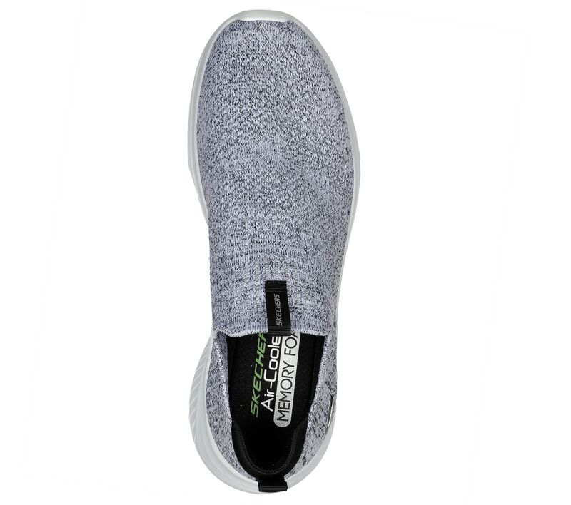 GO WALK SLIP B/WH | at Brandy's shoes
