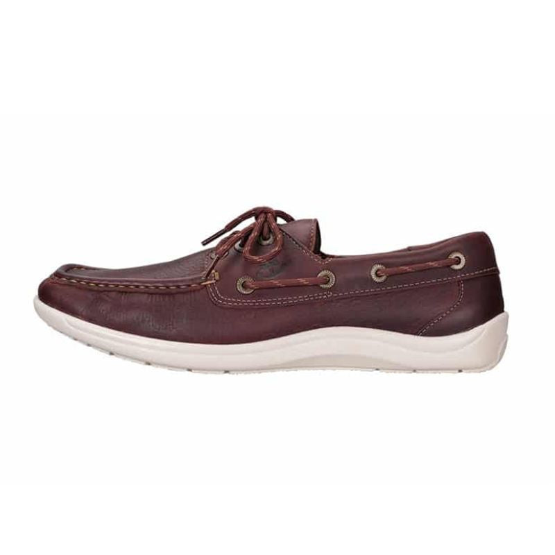SAS MEN Decksider Lace Up Boat Shoe BROWN Made in USA Brandy's Shoes