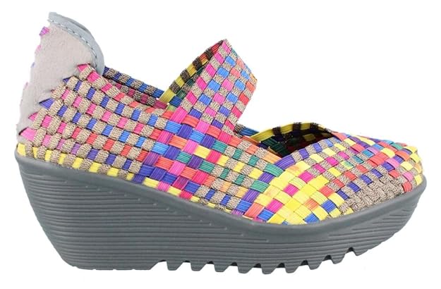 BRONZE MULTI | Bernie Mev Womens Lulia Casual Shoe Bronze Multi-GEM BRONZE-Brandy