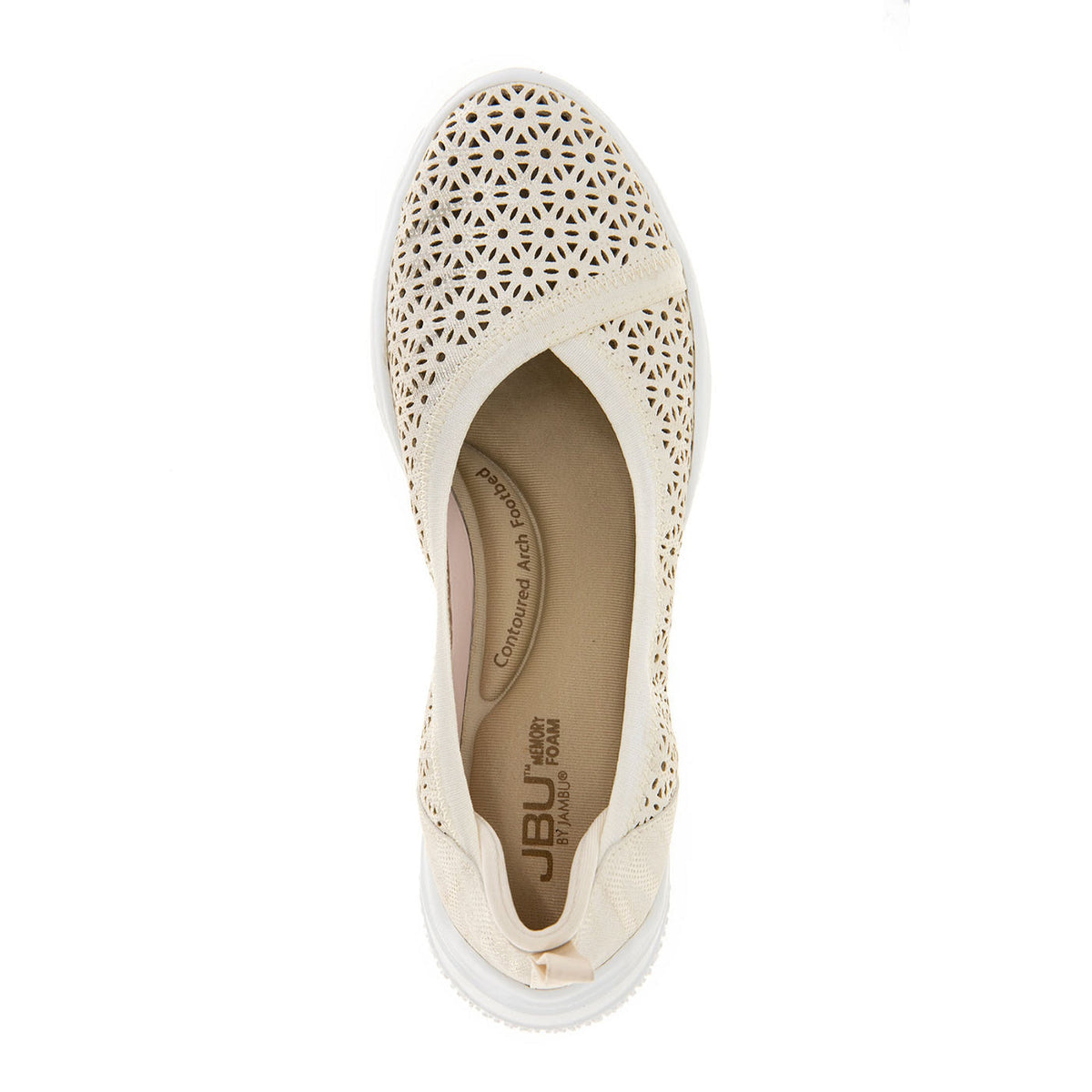 jbu by jambu women's emma cream shimmer