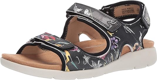 EILEEN 3-STRAP FLORAL | Rockport Women's Cl Eileen 3 Strap Sandal-Brandy