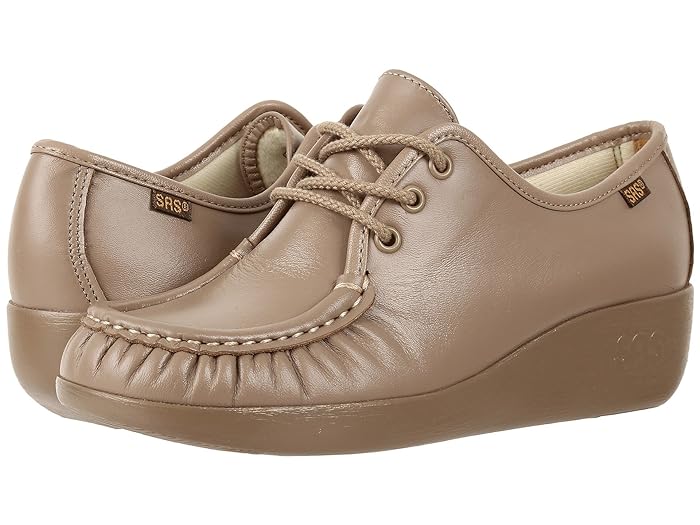 SAS WOMENS Bounce Lace Up MOCHA Moc Brandy's Shoes Made in USA