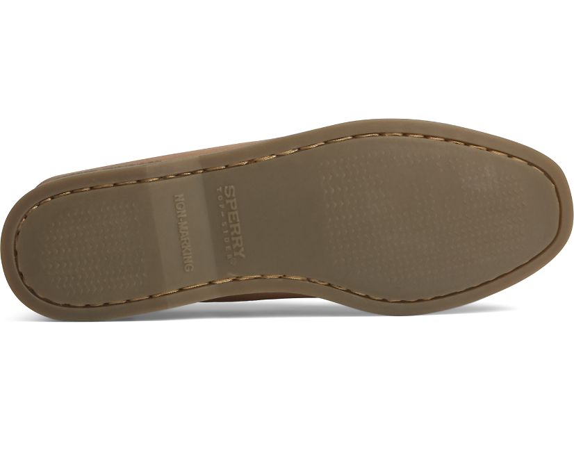 Women's Authentic Original Boat Shoe A/O SAHARA | Women's Sperry AUTHENTIC ORIGINAL Boat Shoes-Sahara Leather-9155240-Made in USA-BRANDY`S SHOES