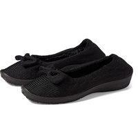 Lyla Brick Black Anatomical Ballet Flats