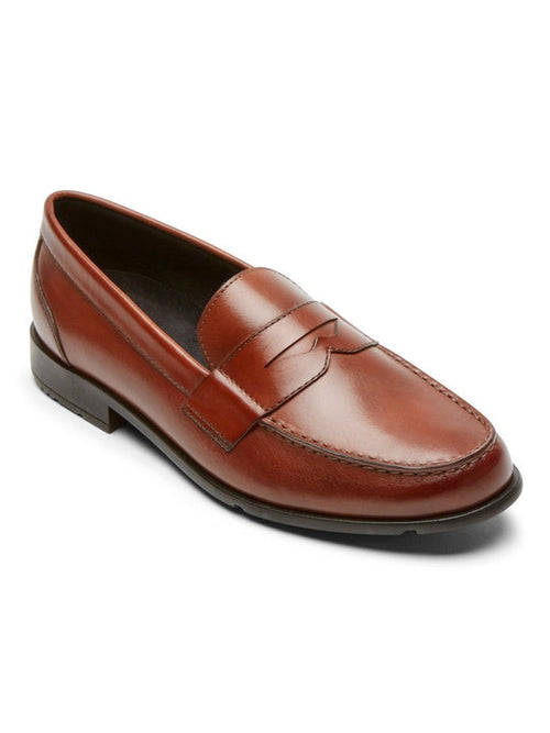 KEATON PENNY TAN | Rockport Men's Keaton Penny Loafer British Tan CI8841-Brandy