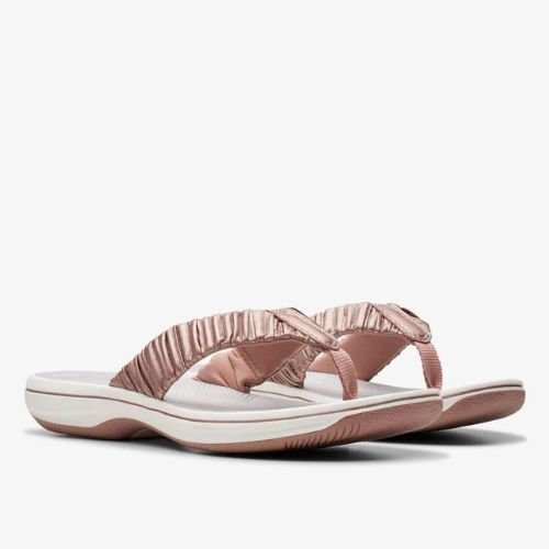 Clarks Women's Breeze Rae Rose Gold Sandals