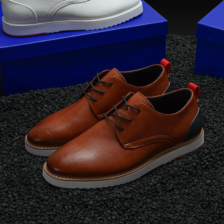 tayno men's breezy oxford coffee