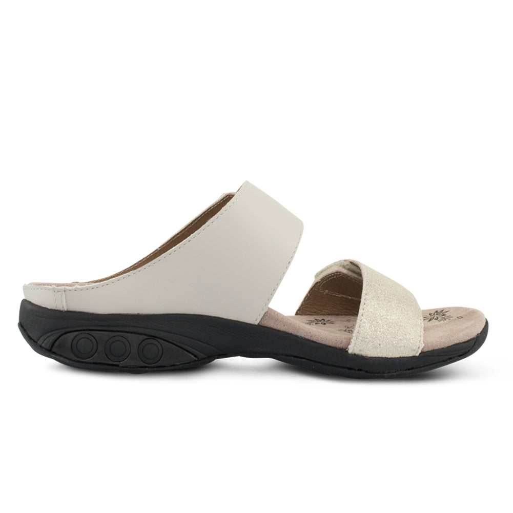 MANDY SAND | Mandy Women’s Color Block Leather Sandal -Brandy