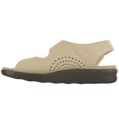 Relaxed Heel Straped Natural Sandals