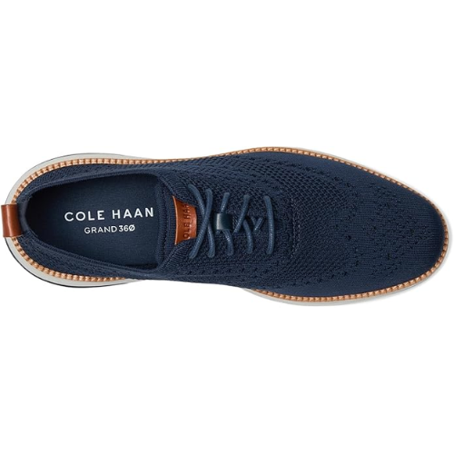 Cole Haan Men's Navy Grand Hurrion Stitchlite Plain Toe