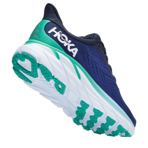 HOKA Women's Clifton 8 Running Shoes - Outer Space / Bellweather Blue