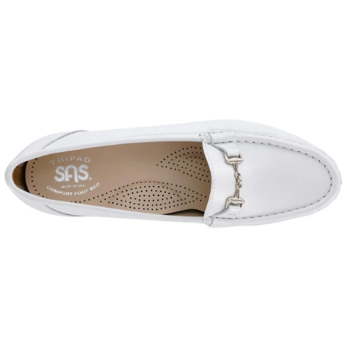 Metro Pearl White Slip-On Loafers