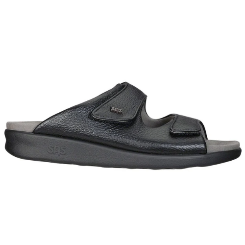 Cozy Black Slide Sandals