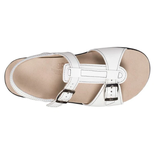 Captive White T-Strap Sandal