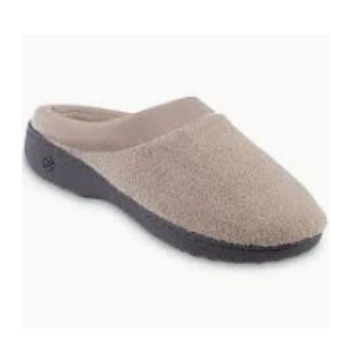 Microterry Hoodback Stone Clog Slippers
