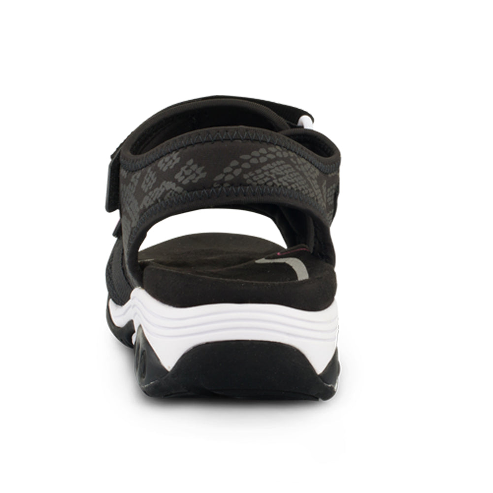 MIA BLACK | Therafit Mia Women's Water Resistant Adjustable Sport Sandal - for Plantar Fasciitis/Foot Pain-Brandy