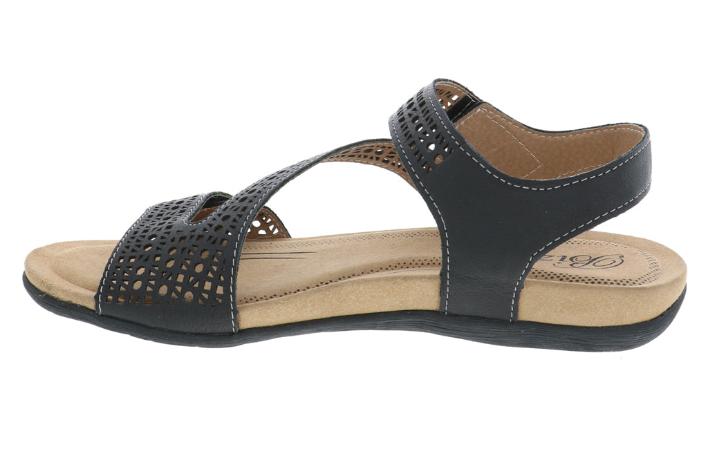LUCY BLACK | Biza LUCY Women's Black Sandal-Made in USA-Brandy's Shoes