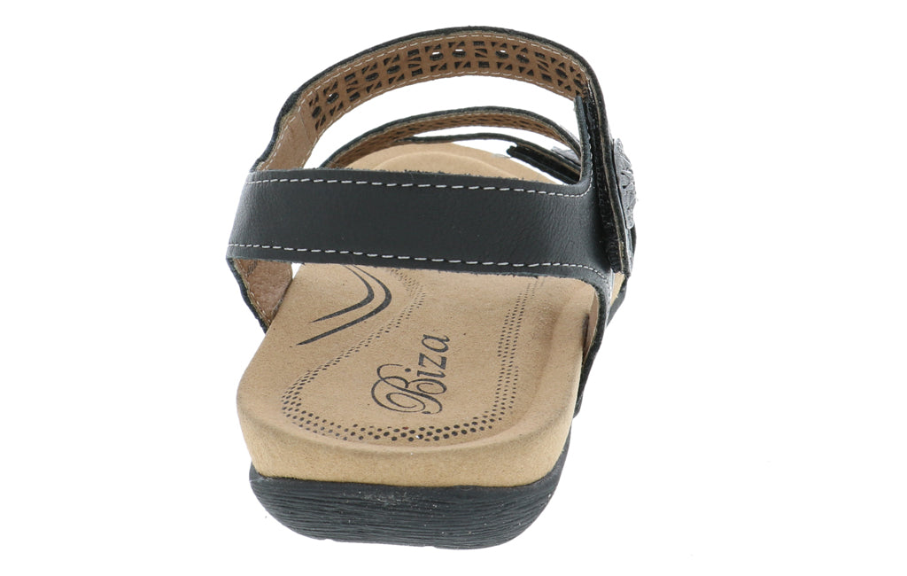 LUCY BLACK | Biza LUCY Women's Black Sandal-Made in USA-Brandy's Shoes