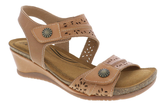 MIA SAND | Biza MIA Sand Women’s Wedge Sandal-Made in USA-Brandy's Shoes