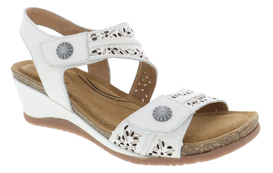 MIA WHITE | Biza MIA White Women’s Wedge Sandal-Made in USA-Brandy's Shoes