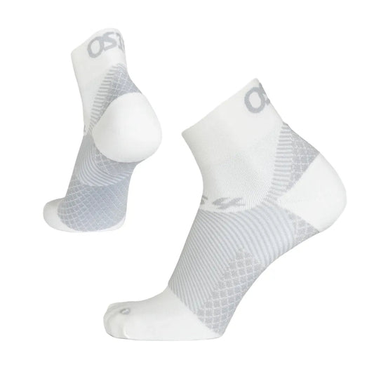 Os1st hosiery planter fasciitis 1/4 crew white