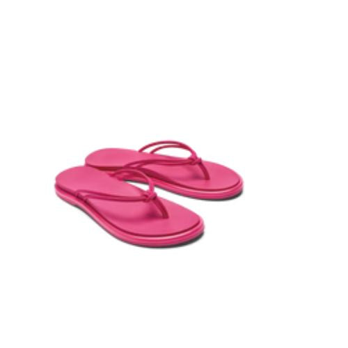 PINK PLUMERIA BEACH FLIP FLOPS