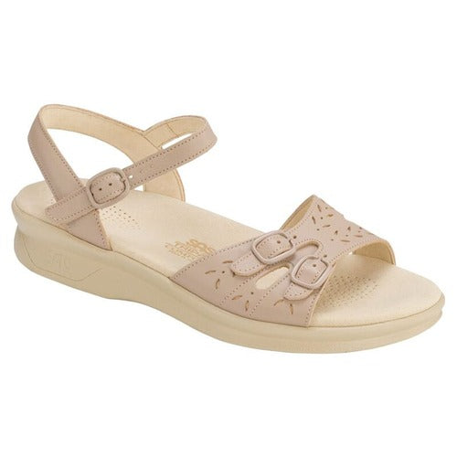 Duo Quarter Beige Natural Strap Sandals