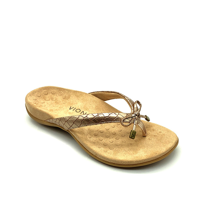 REST BELLA ROSE GOLD | Rest Bella Women's Sandals - Rose Gold-Brandy