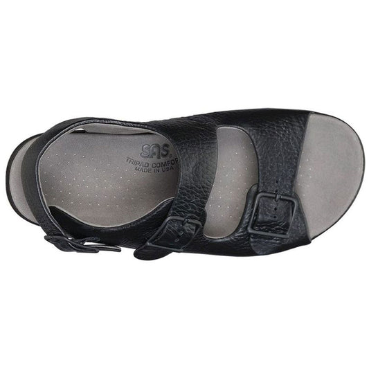 SAS Relaxed Sandal Black Leather (Women's)
