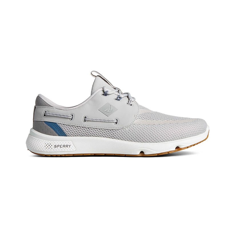 7 SEAS 3EYE GREY | Sperry Men's Grey 7 SEAS 3-EYE Shoes-STS23916-Made in USA-Brandy's Shoes