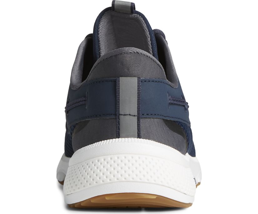 7 SEAS 3EYE NAVY | Sperry Men's Navy 7 SEAS 3-EYE Shoes-STS24363-Made in USA-Brandy's Shoes