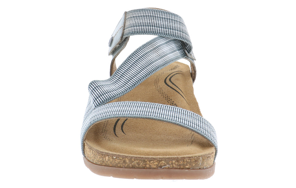 TEAGAN GREY MULTI | Biza TEAGAN Women's Grey Multi Sandal-Made in USA-Brandy's Shoes