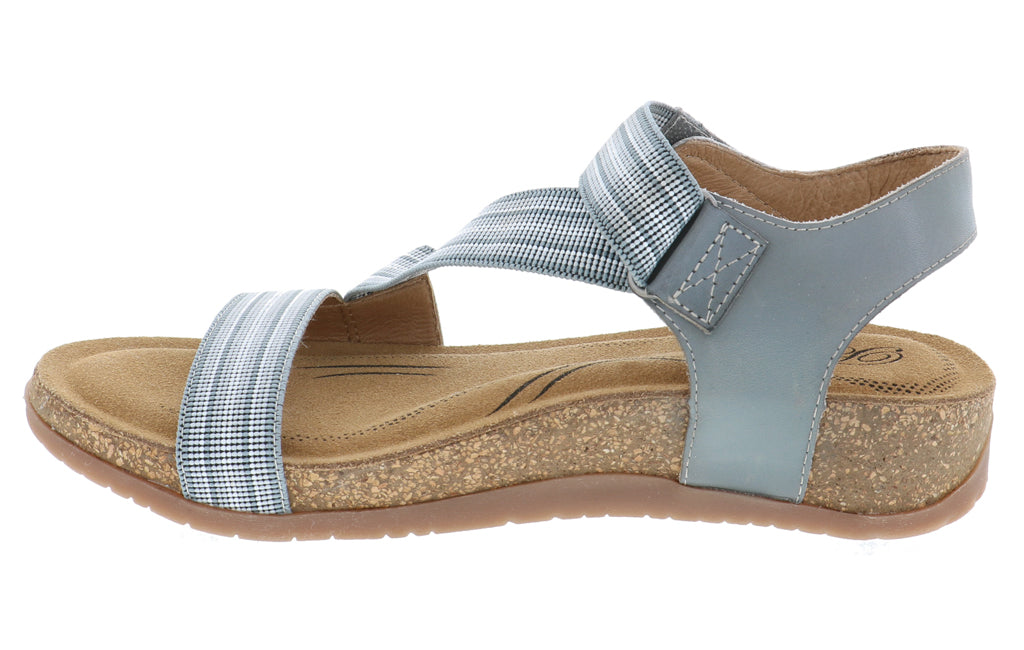 TEAGAN GREY MULTI | Biza TEAGAN Women's Grey Multi Sandal-Made in USA-Brandy's Shoes