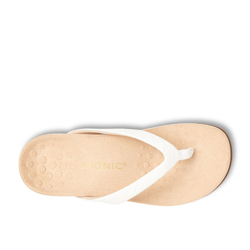 DILLON WHITE | Rest Dillon Women's Sandals - White Croco-Brandy