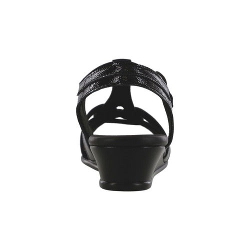 Women’s Aurora – Black T-Strap Sandal