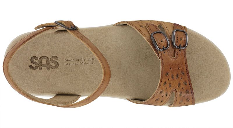 Duo Quarter Strap Sandal | SAS Women's Duo Quarter Tan/Hazel Strap Sandal-DUO053-Made in USA-Brandy's Shoes