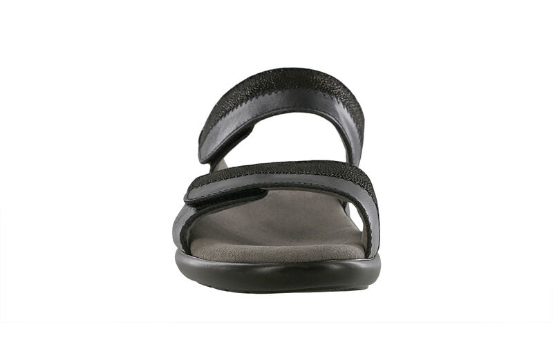 MIDNIGHT | SAS Women's Nudu Slide Black/Midnight Leather Sandal-NUDU SLIDE350-Made in USA-Brandy's Shoes