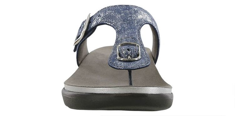 SANIBEL SILVER BLUE at Brandy's Shoes Made in USA