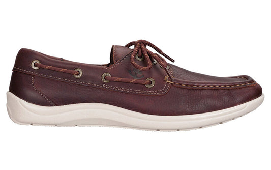 SAS MEN Decksider Lace Up Boat Shoe BROWN Made in USA Brandy's Shoes