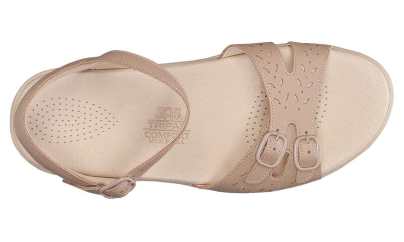 Duo Quarter Strap Sandal-NATURAL | SAS Women's Duo Quarter Natural Strap Sandal-DUO037-Made in USA-Brandy's Shoes