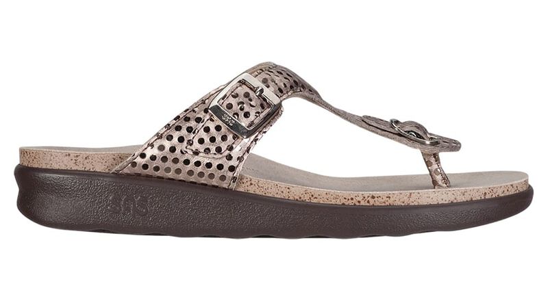 ORO | SAS Women's Oro Sanibel T-Strap Slide Sandal-SANIBEL268-Made in USA-Brandy's Shoes