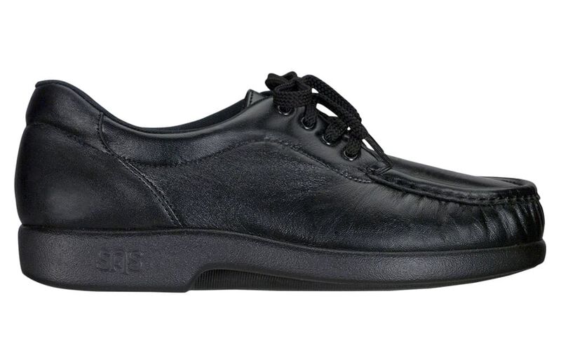 BLACK | SAS Women's Black Take Time Lace Up Loafer-TAKE TIME013-Made in USA-Brandy's Shoes