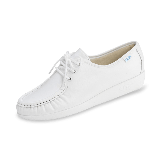 WHITE - SAS Siesta - Lace Up Loafer at Brandy's Shoes Made in USA