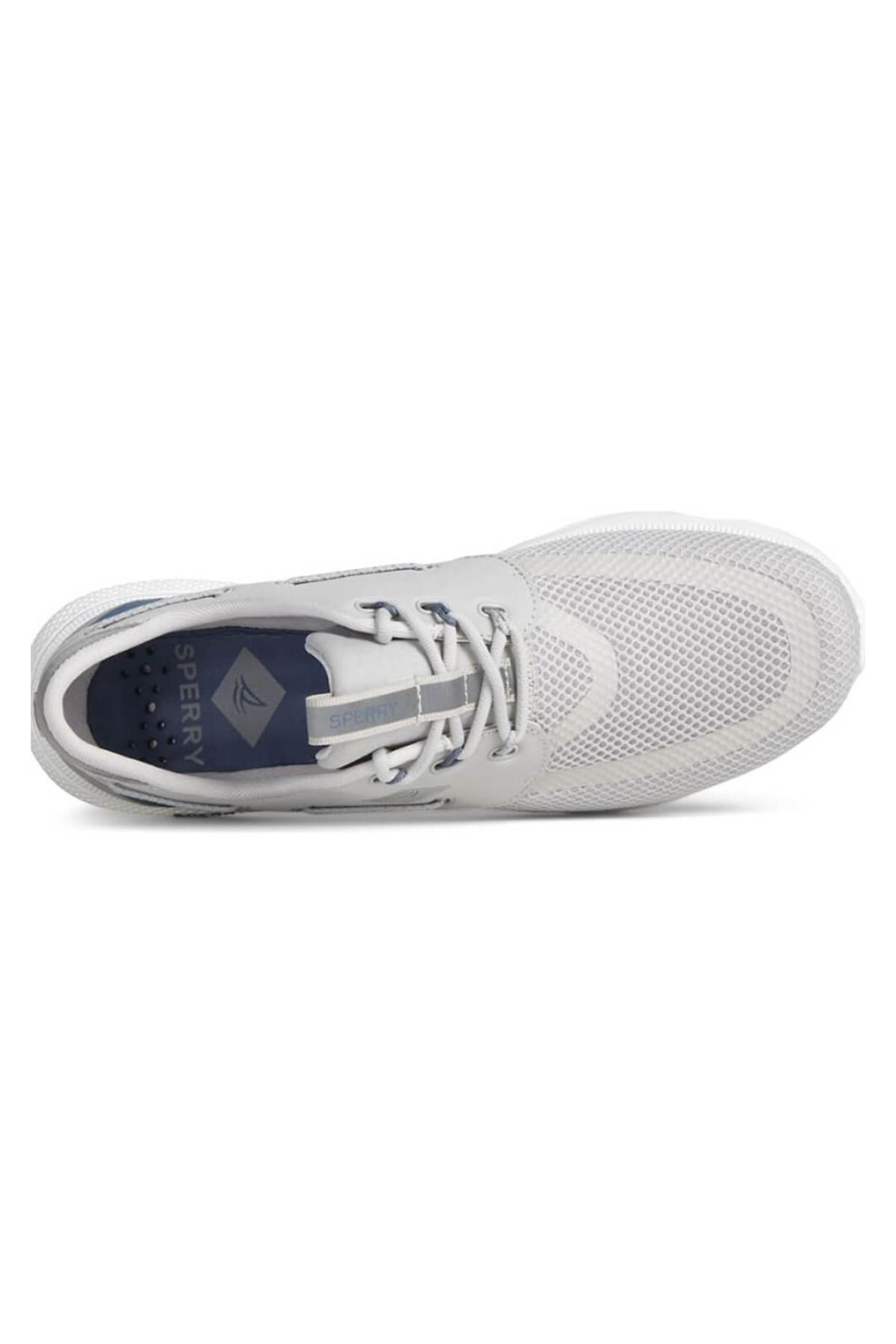 7 SEAS 3EYE GREY | Sperry Men's Grey 7 SEAS 3-EYE Shoes-STS23916-Made in USA-Brandy's Shoes