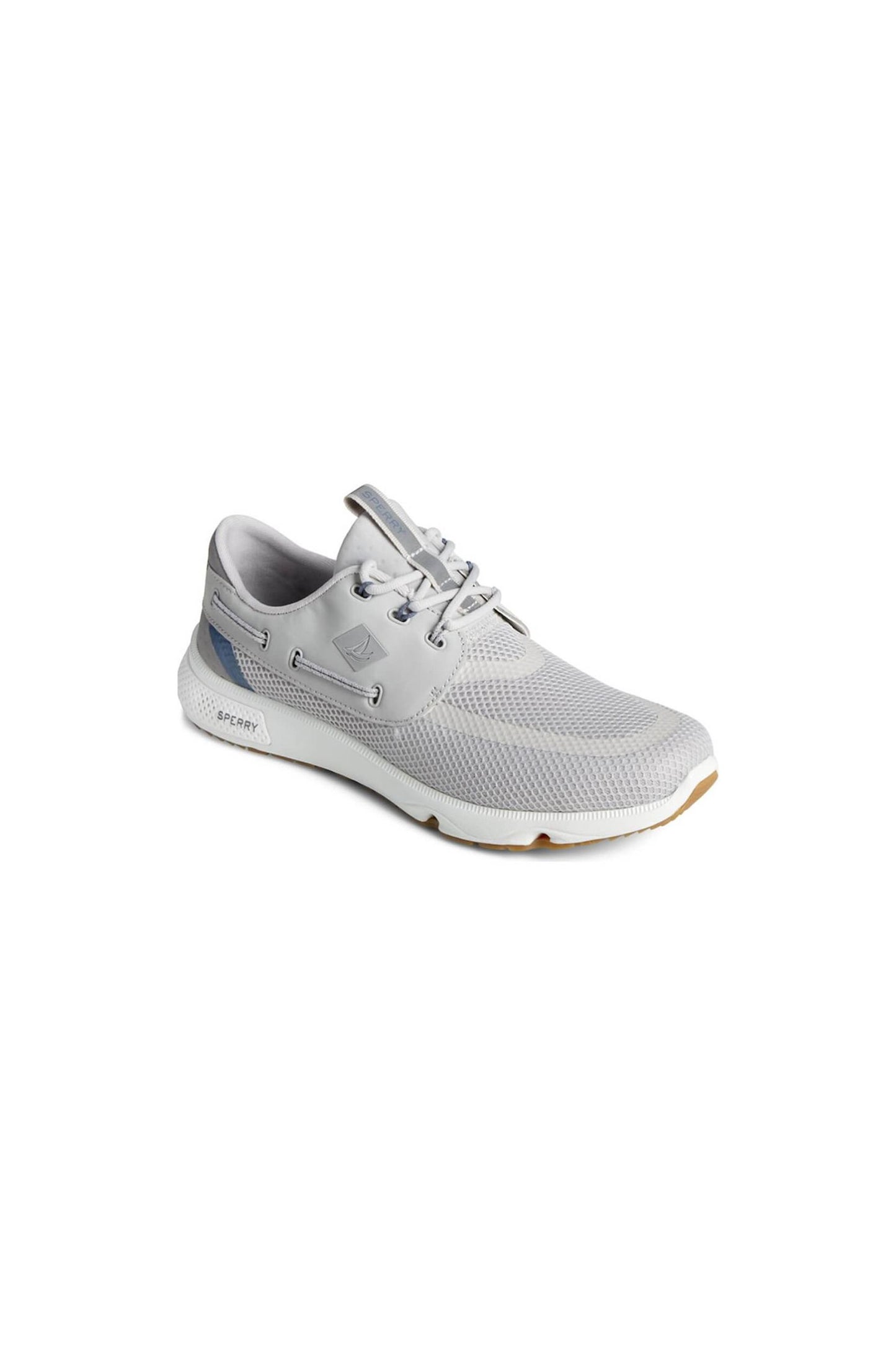 7 SEAS 3EYE GREY | Sperry Men's Grey 7 SEAS 3-EYE Shoes-STS23916-Made in USA-Brandy's Shoes